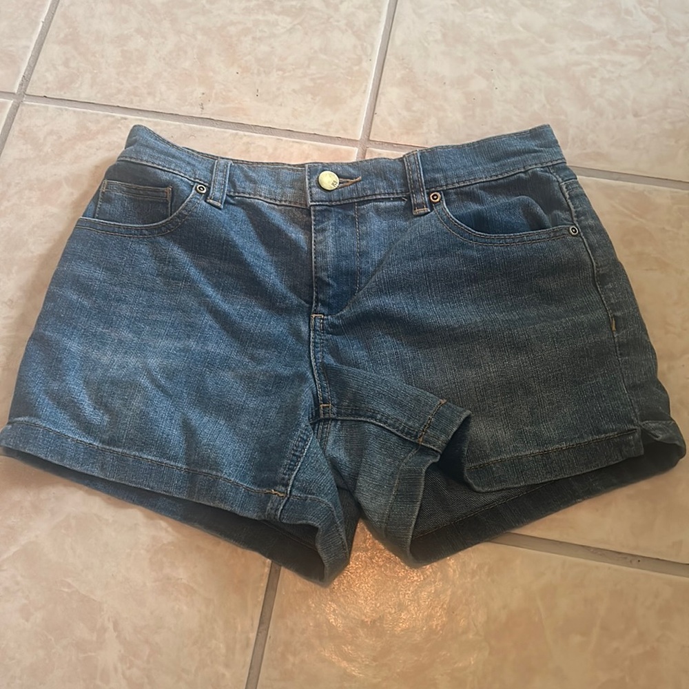 New York and Company Medium Wash Jean Shorts - 2